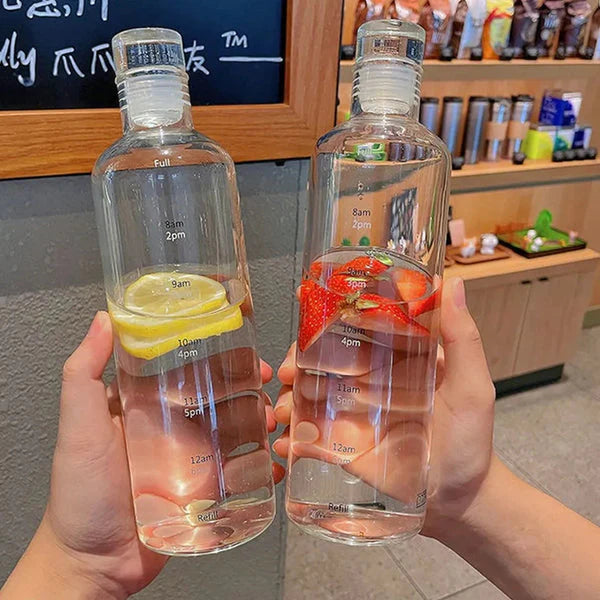 Premium Quality✨ Glass like plastic water bottle Transparent 500ml