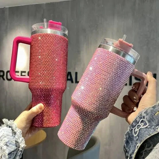 "40 Oz Studded Tumbler Lid & Straw Insulated Stainless Steel"