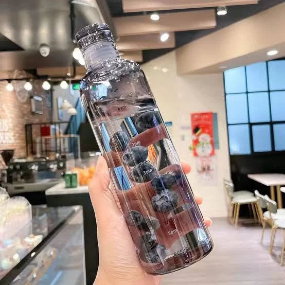 Premium Quality✨ Glass like plastic water bottle Transparent 500ml