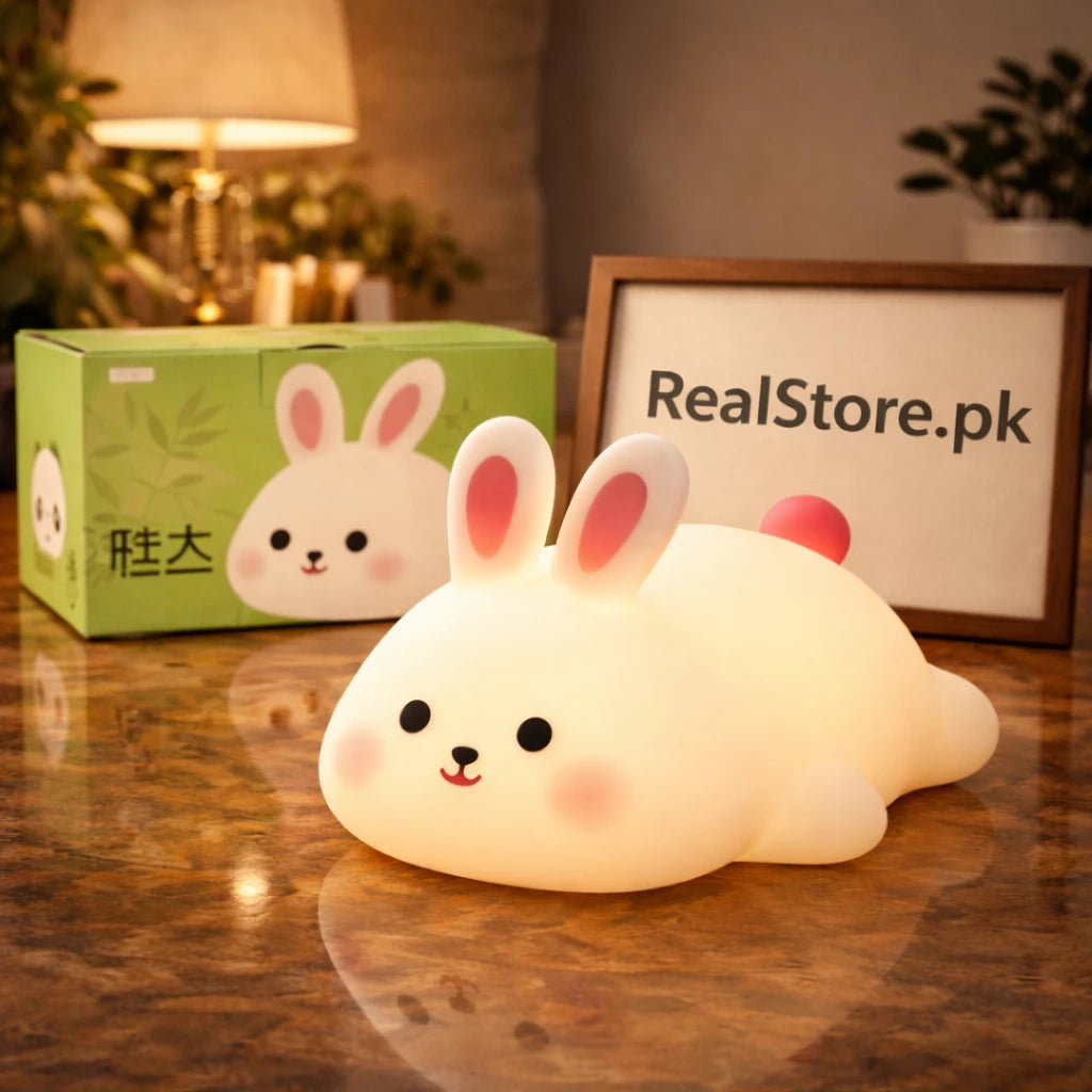 GlowBunny – Soft Silicone Night Light.