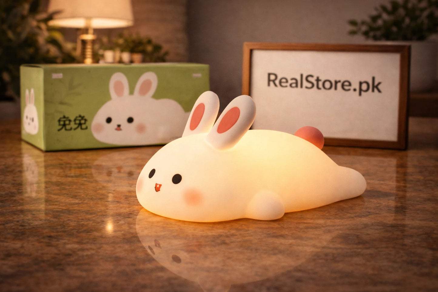 GlowBunny – Soft Silicone Night Light.