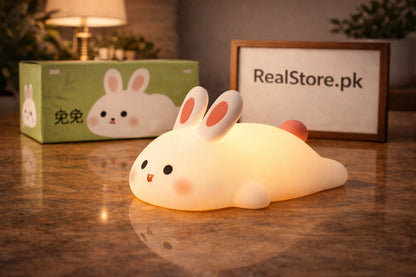 GlowBunny – Soft Silicone Night Light.