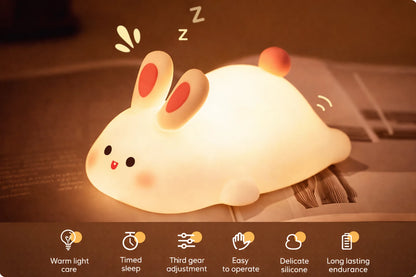 GlowBunny – Soft Silicone Night Light.